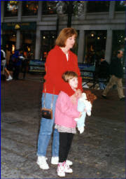 Christina with her mom, Lynne, the day before entering the hospital 9/97