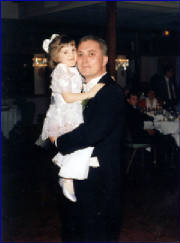 Christina with her dad, Mike at his wedding 1995